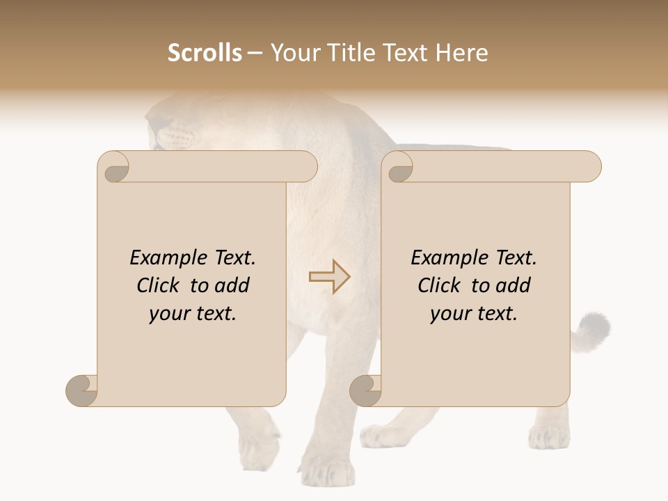 Furry Animal Large PowerPoint Template