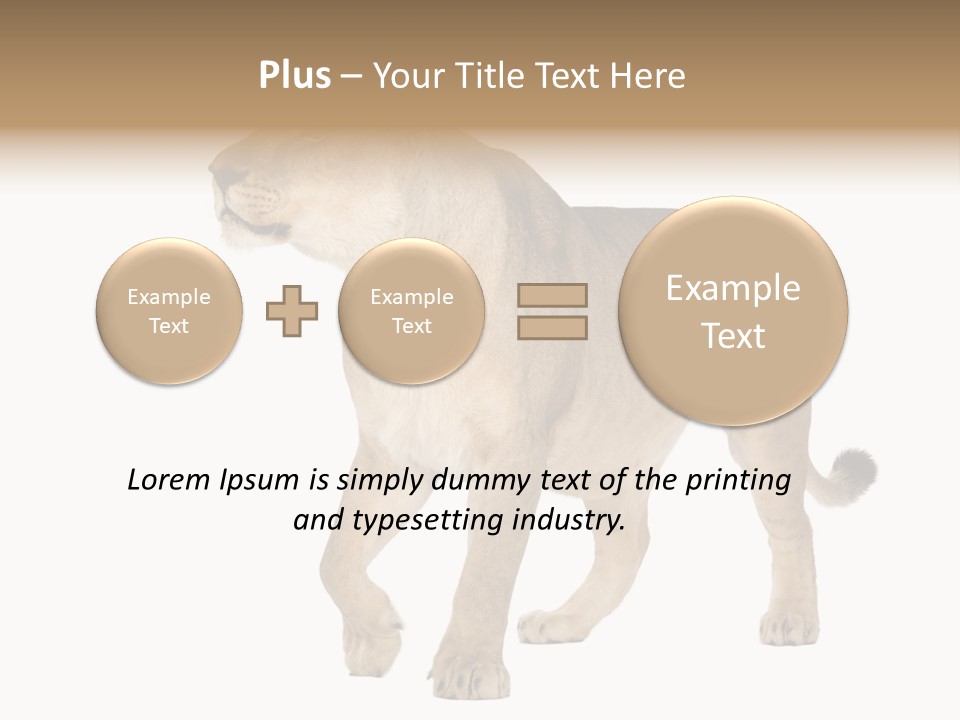 Furry Animal Large PowerPoint Template