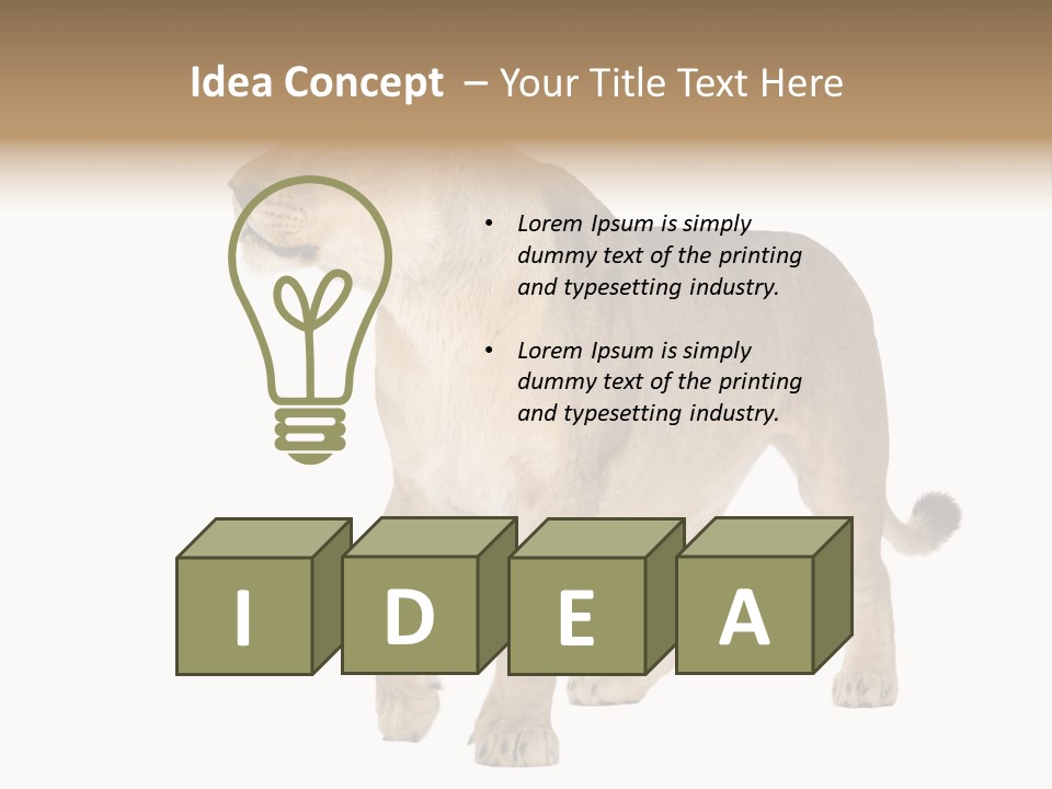 Furry Animal Large PowerPoint Template