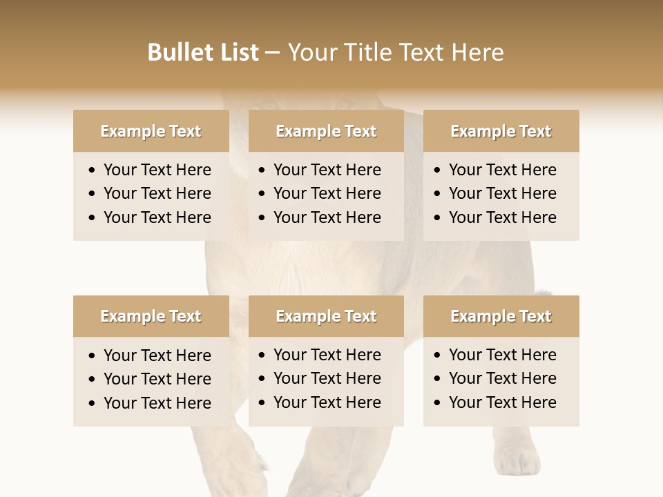 South Africa Creature Animals PowerPoint Template