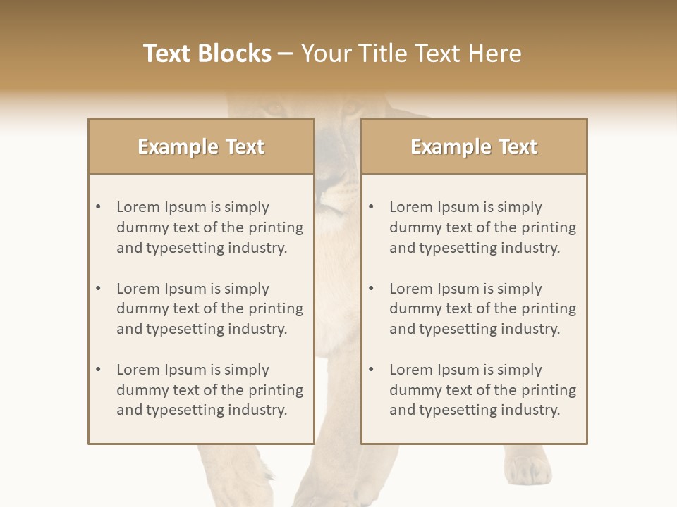 South Africa Creature Animals PowerPoint Template