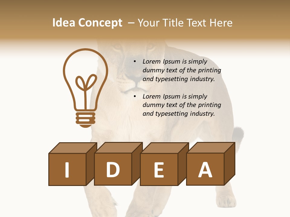 South Africa Creature Animals PowerPoint Template