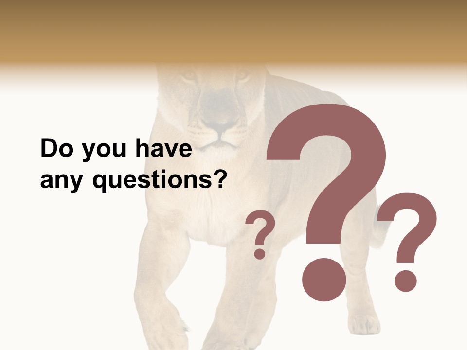 South Africa Creature Animals PowerPoint Template