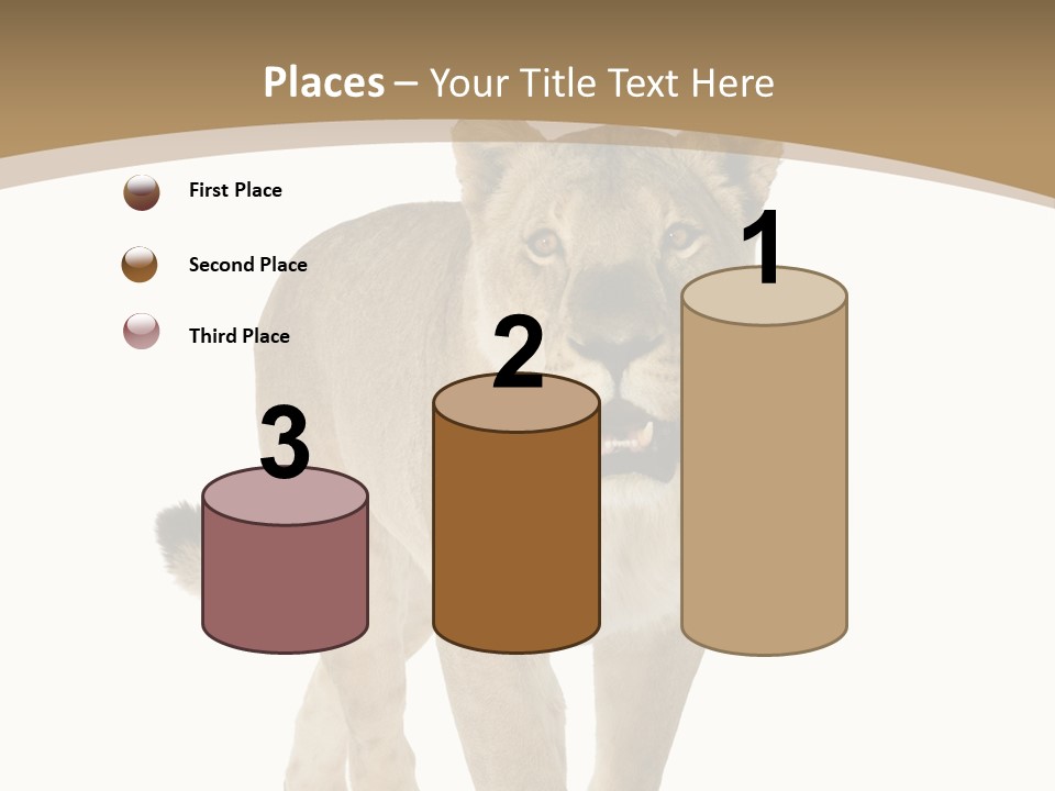 Fur Large Isolated PowerPoint Template