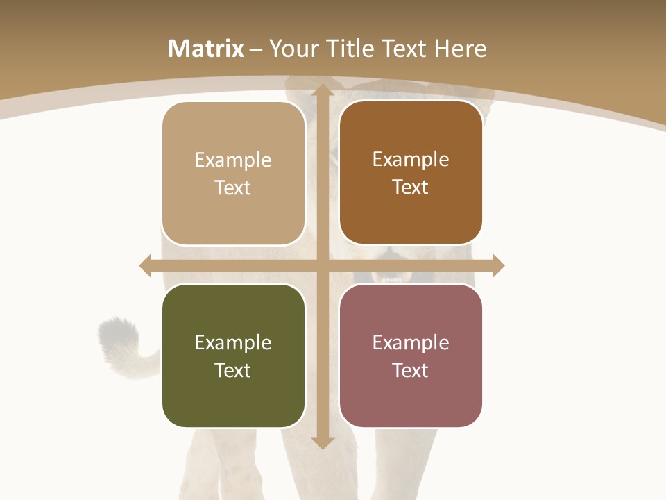 Fur Large Isolated PowerPoint Template