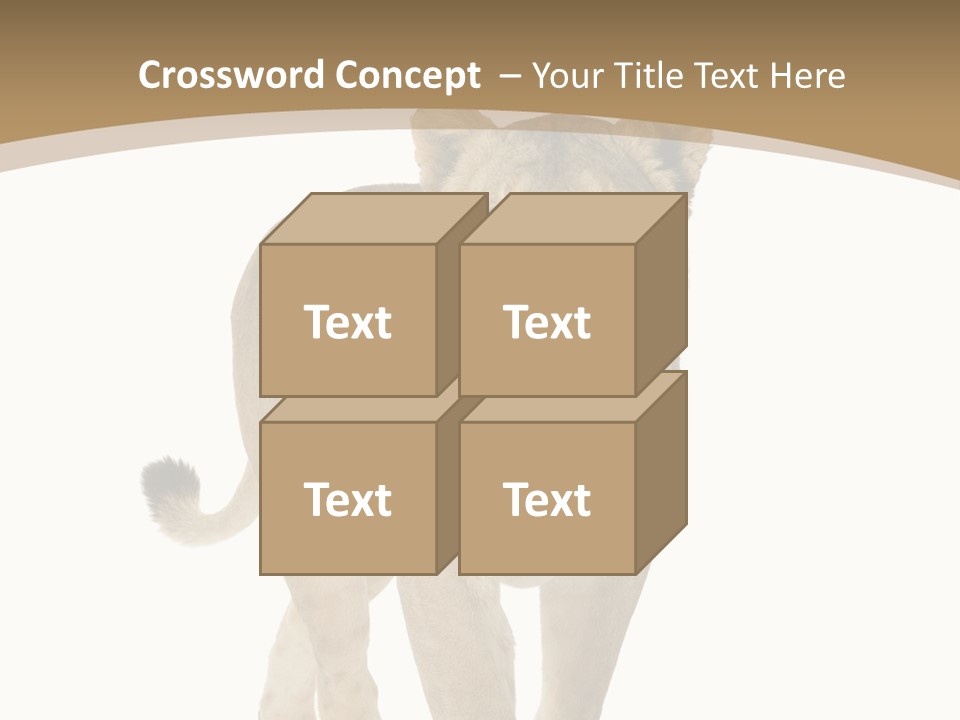 Fur Large Isolated PowerPoint Template