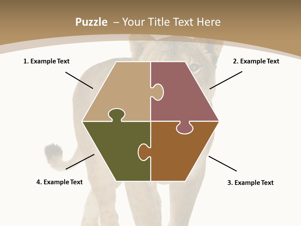 Fur Large Isolated PowerPoint Template