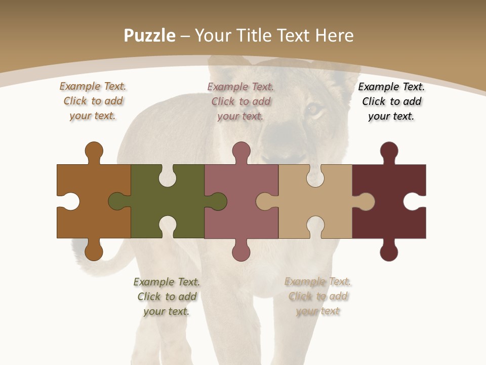 Fur Large Isolated PowerPoint Template