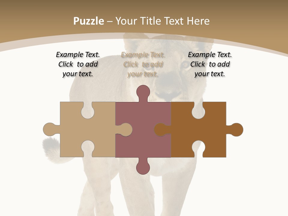 Fur Large Isolated PowerPoint Template