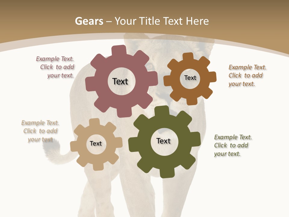 Fur Large Isolated PowerPoint Template