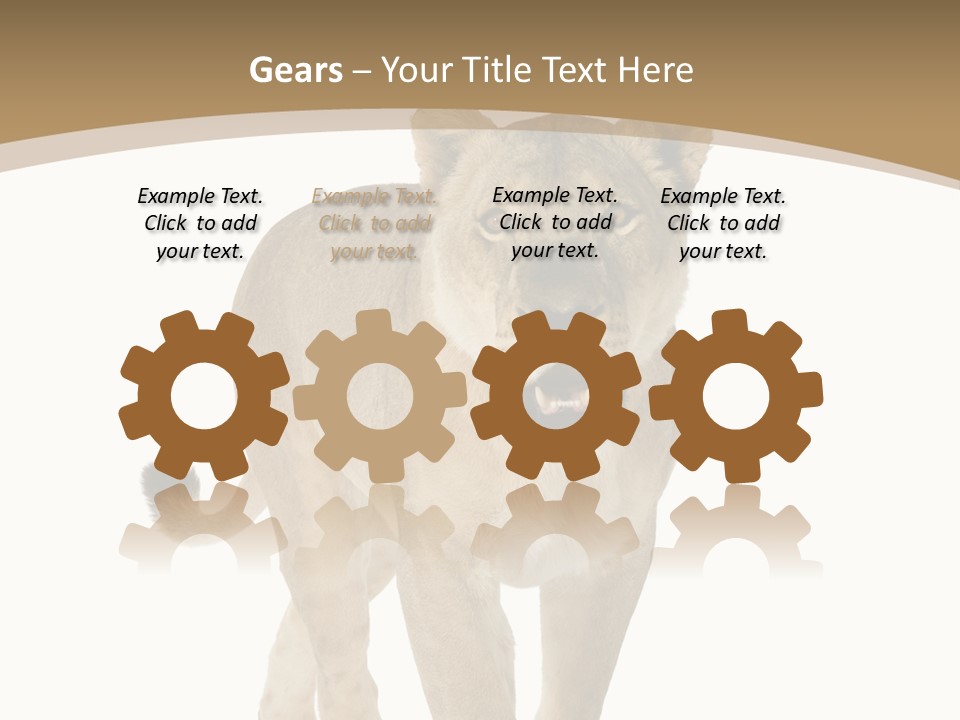 Fur Large Isolated PowerPoint Template