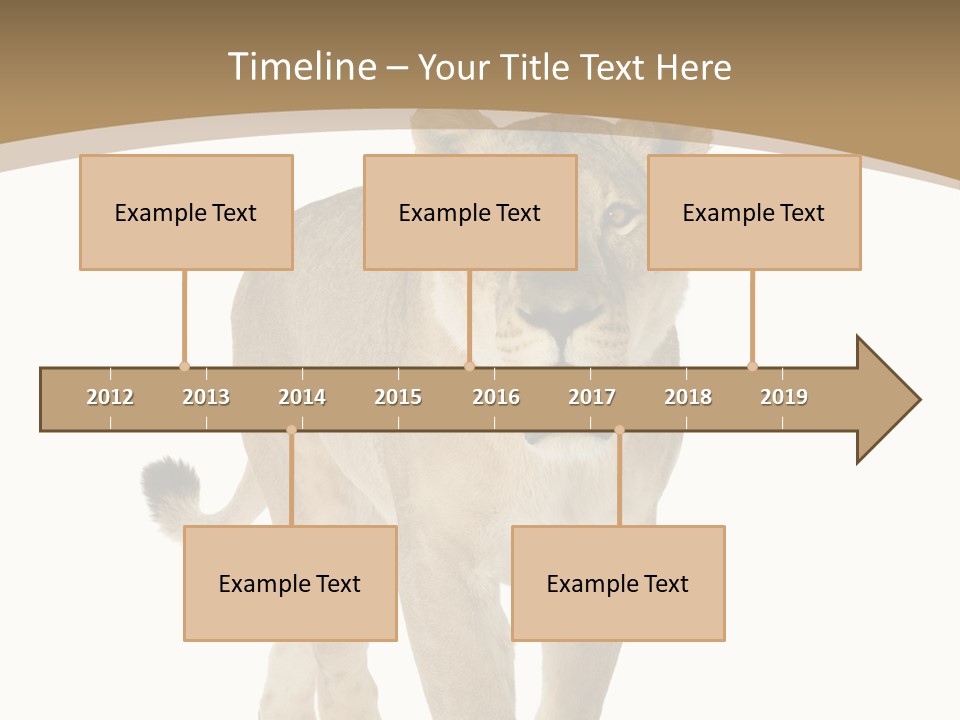 Fur Large Isolated PowerPoint Template