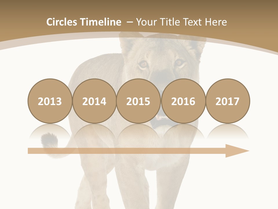 Fur Large Isolated PowerPoint Template