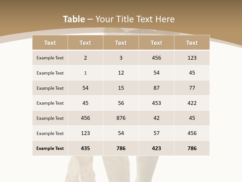 Fur Large Isolated PowerPoint Template