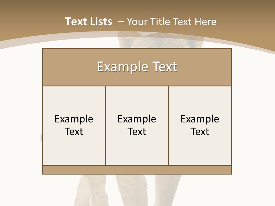 Fur Large Isolated PowerPoint Template