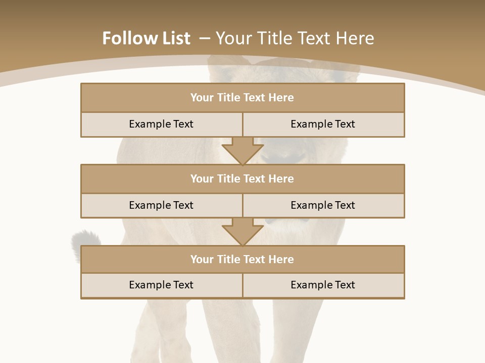 Fur Large Isolated PowerPoint Template