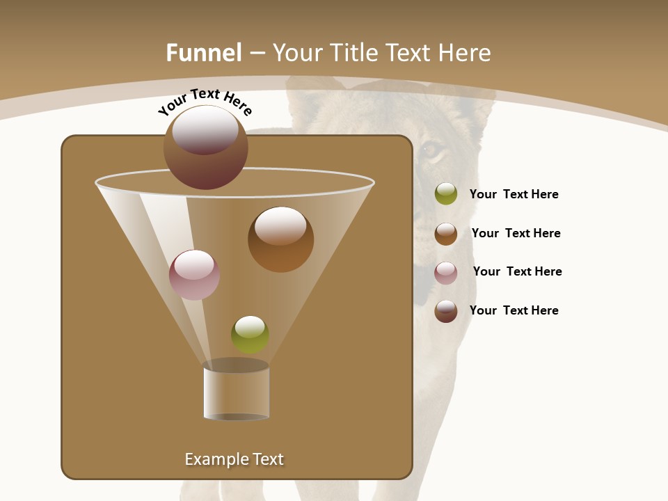 Fur Large Isolated PowerPoint Template