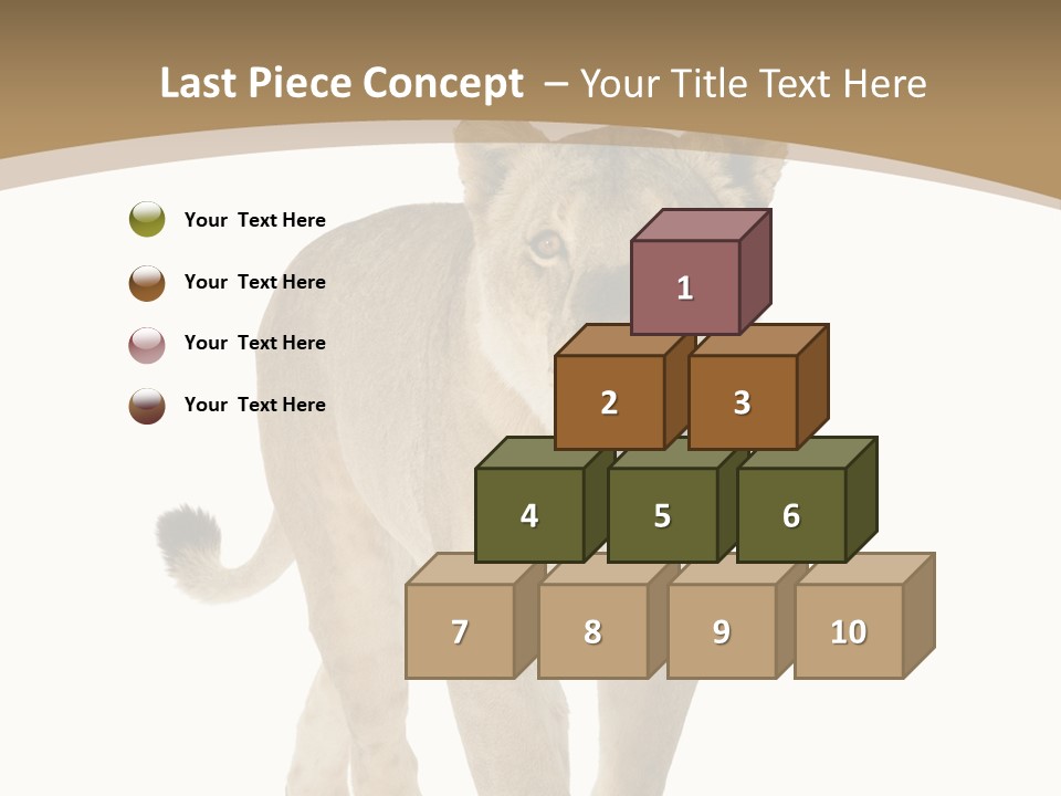 Fur Large Isolated PowerPoint Template