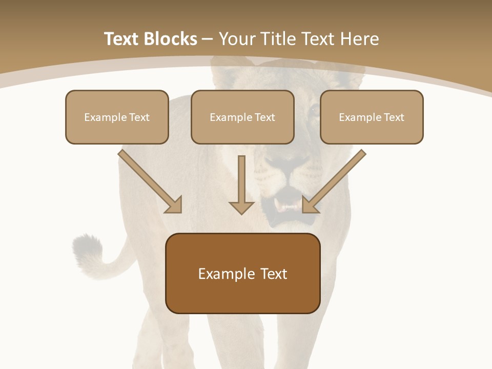 Fur Large Isolated PowerPoint Template