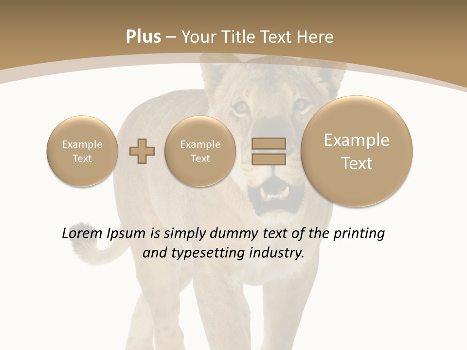 Fur Large Isolated PowerPoint Template