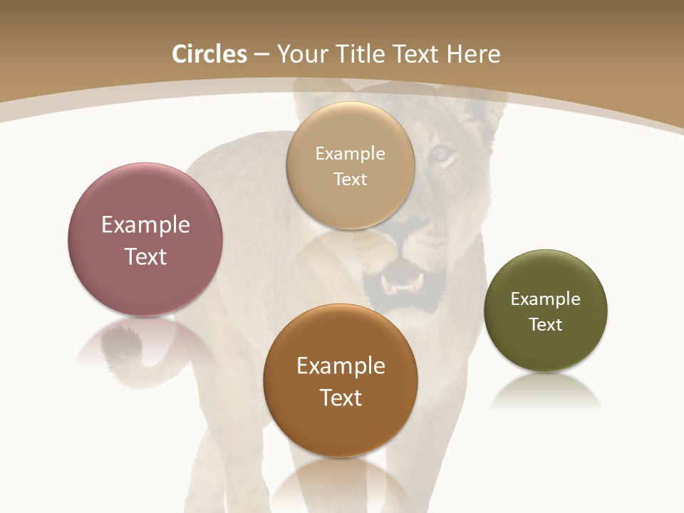 Fur Large Isolated PowerPoint Template