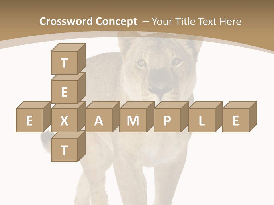 Fur Large Isolated PowerPoint Template