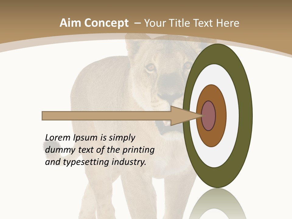 Fur Large Isolated PowerPoint Template