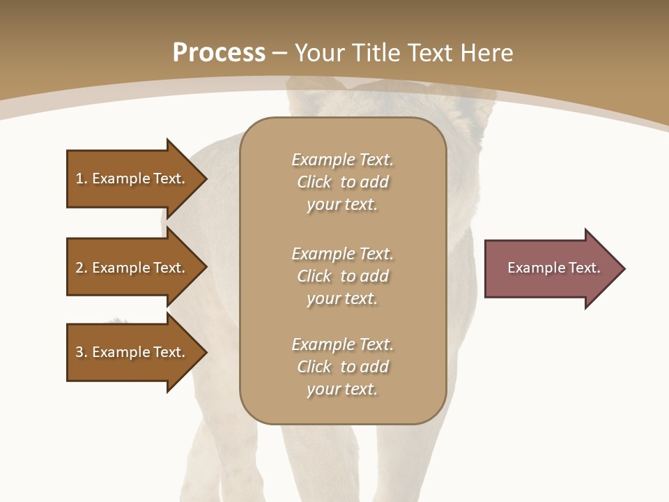 Fur Large Isolated PowerPoint Template