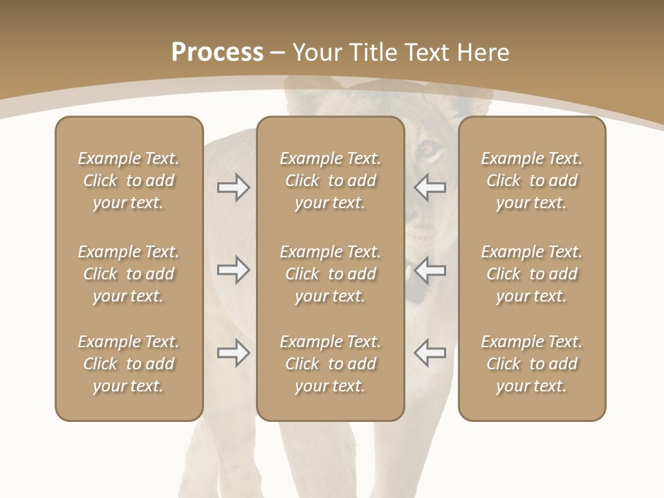 Fur Large Isolated PowerPoint Template