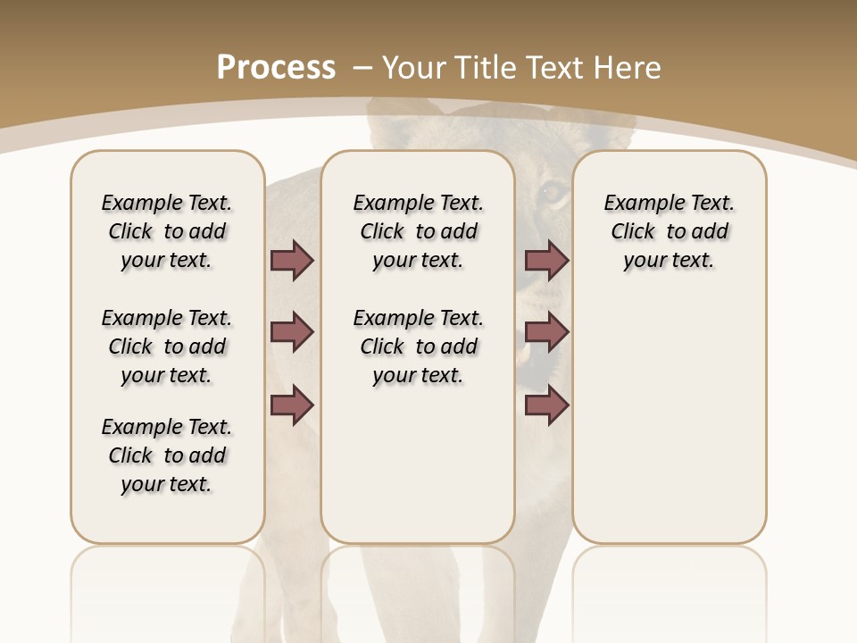 Fur Large Isolated PowerPoint Template
