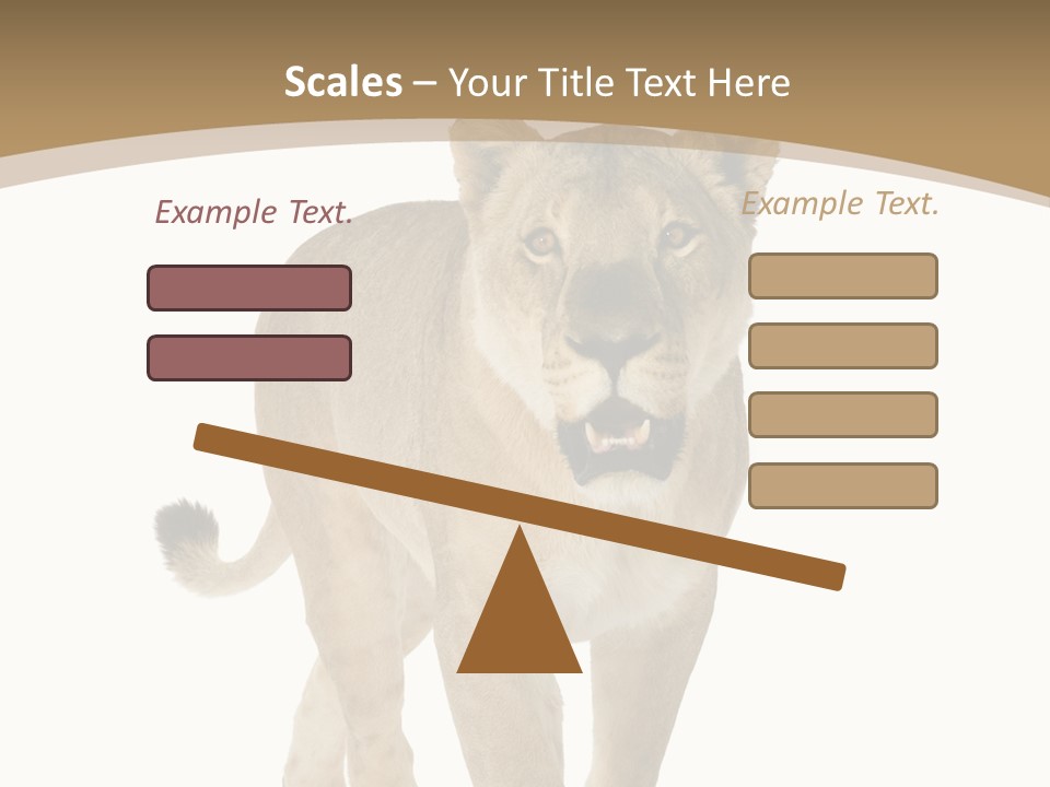 Fur Large Isolated PowerPoint Template