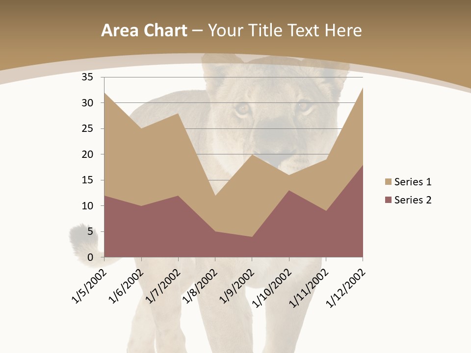 Fur Large Isolated PowerPoint Template