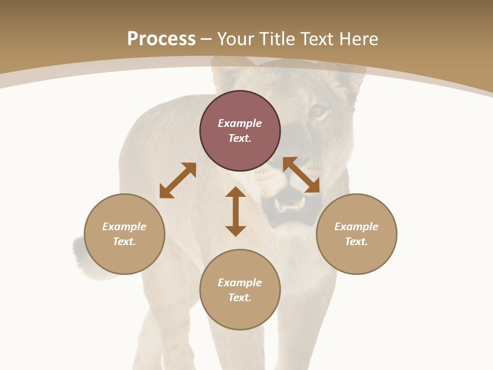 Fur Large Isolated PowerPoint Template