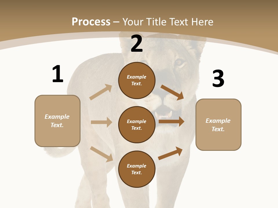 Fur Large Isolated PowerPoint Template