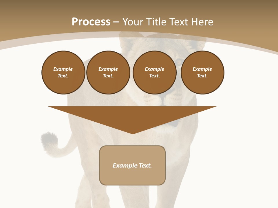 Fur Large Isolated PowerPoint Template