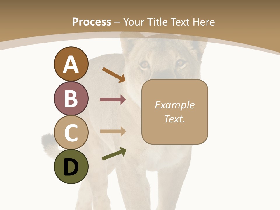 Fur Large Isolated PowerPoint Template