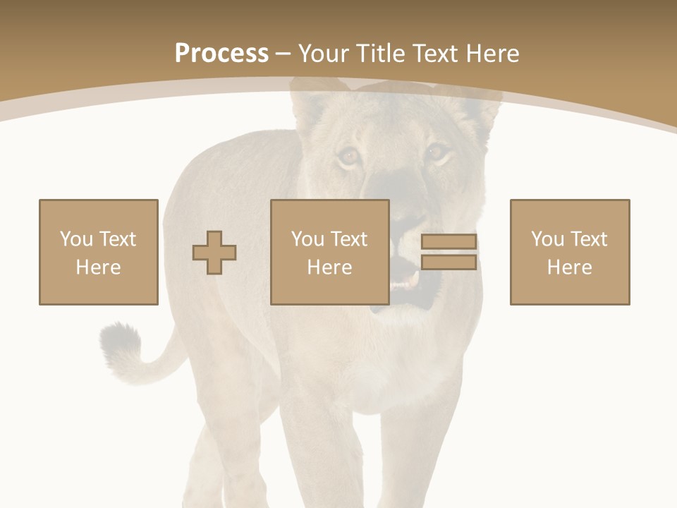 Fur Large Isolated PowerPoint Template