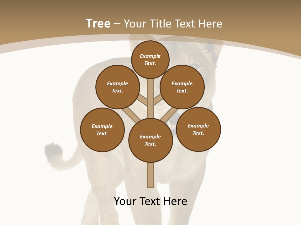 Fur Large Isolated PowerPoint Template