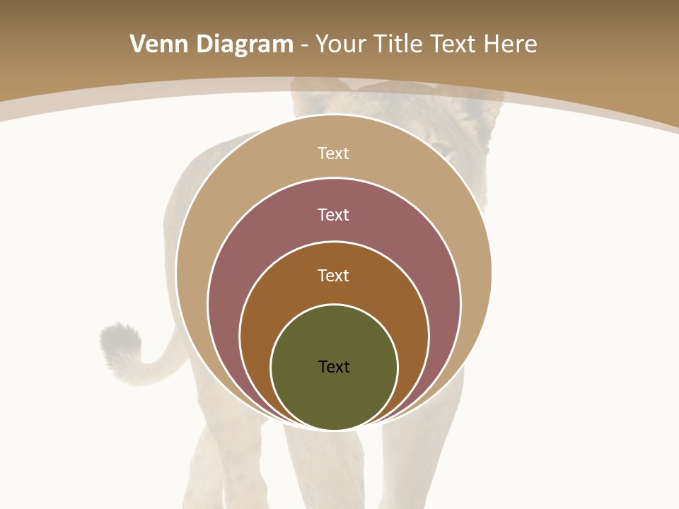 Fur Large Isolated PowerPoint Template