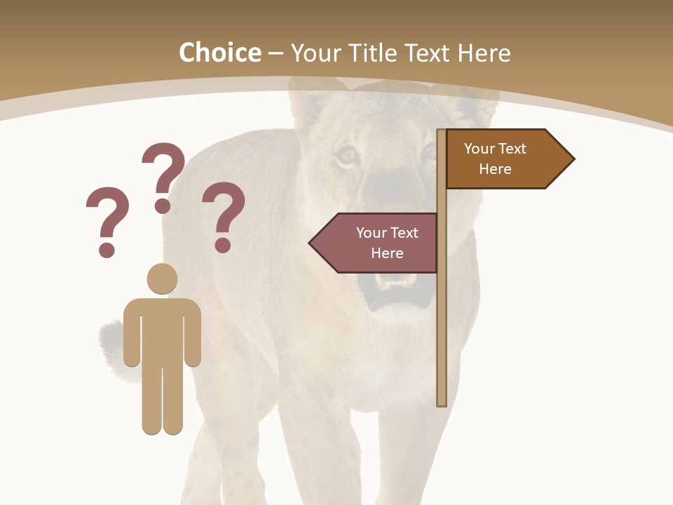 Fur Large Isolated PowerPoint Template