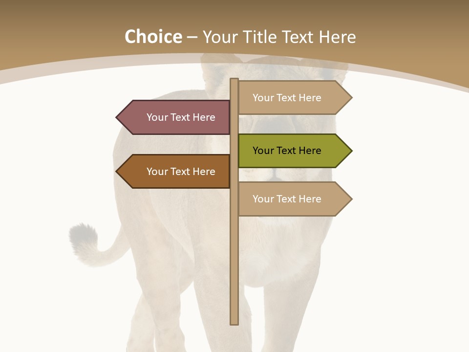 Fur Large Isolated PowerPoint Template