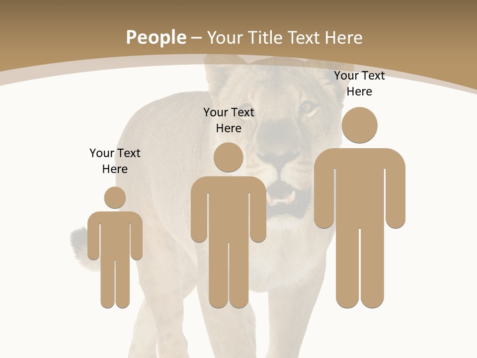 Fur Large Isolated PowerPoint Template