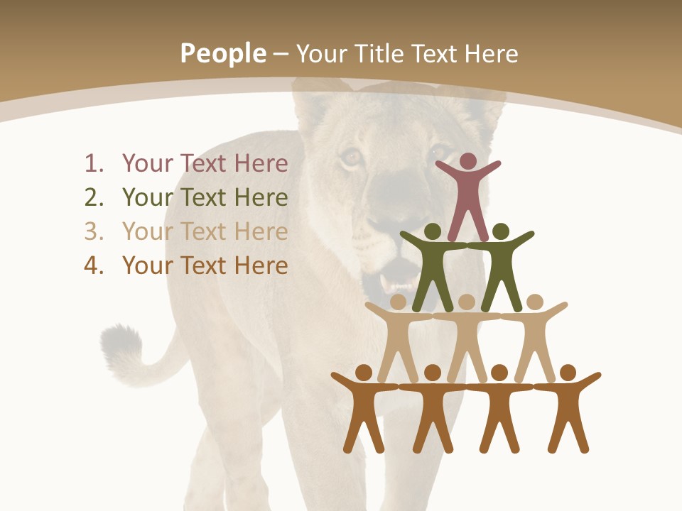 Fur Large Isolated PowerPoint Template