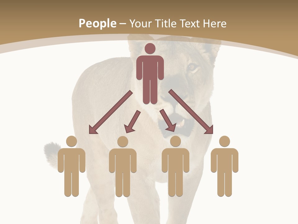 Fur Large Isolated PowerPoint Template