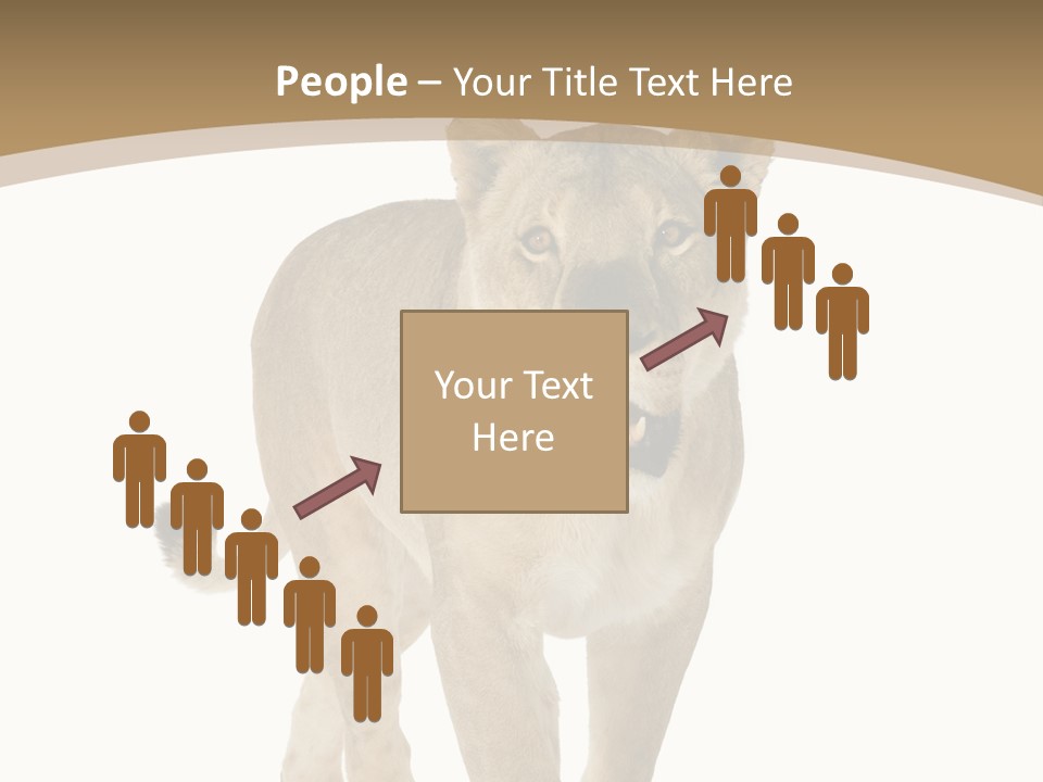 Fur Large Isolated PowerPoint Template