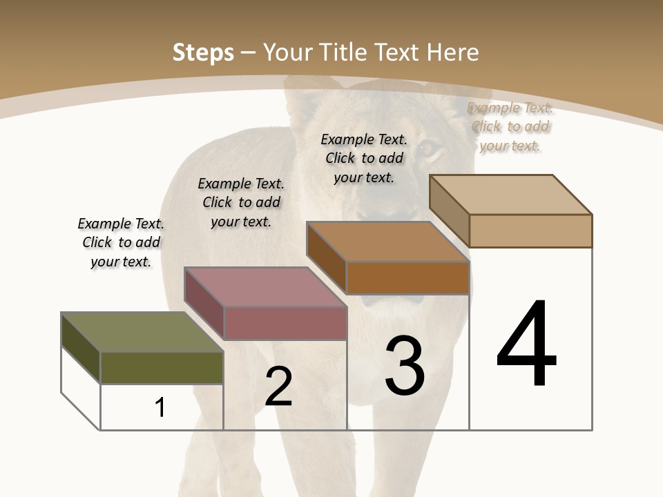 Fur Large Isolated PowerPoint Template