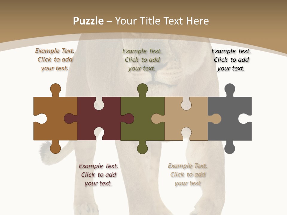 Panthera Leo Animals Animal PowerPoint Template