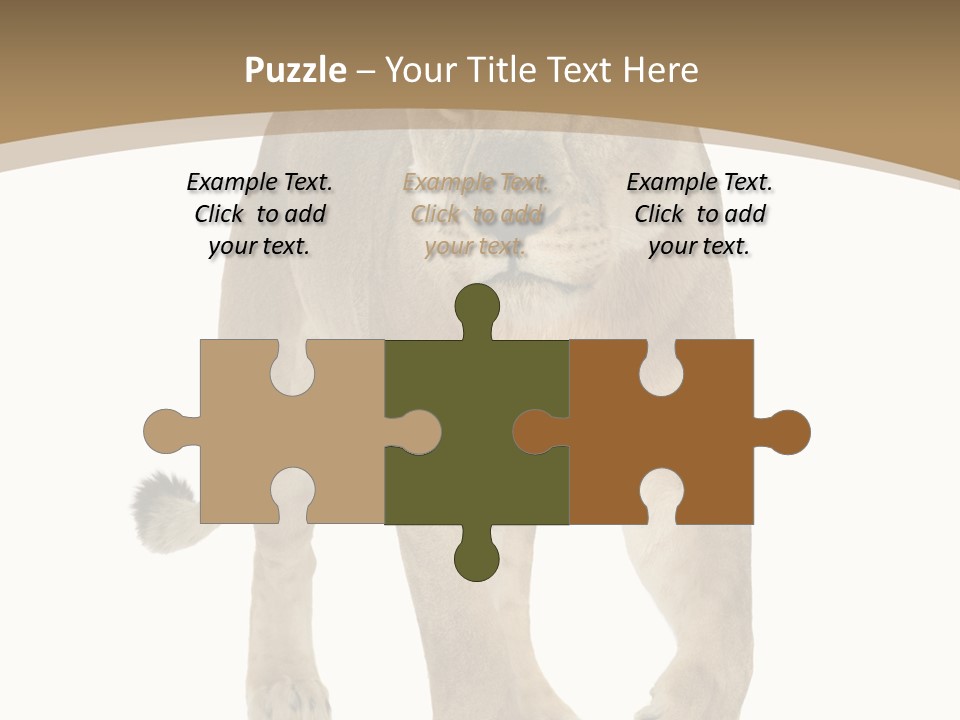 Panthera Leo Animals Animal PowerPoint Template