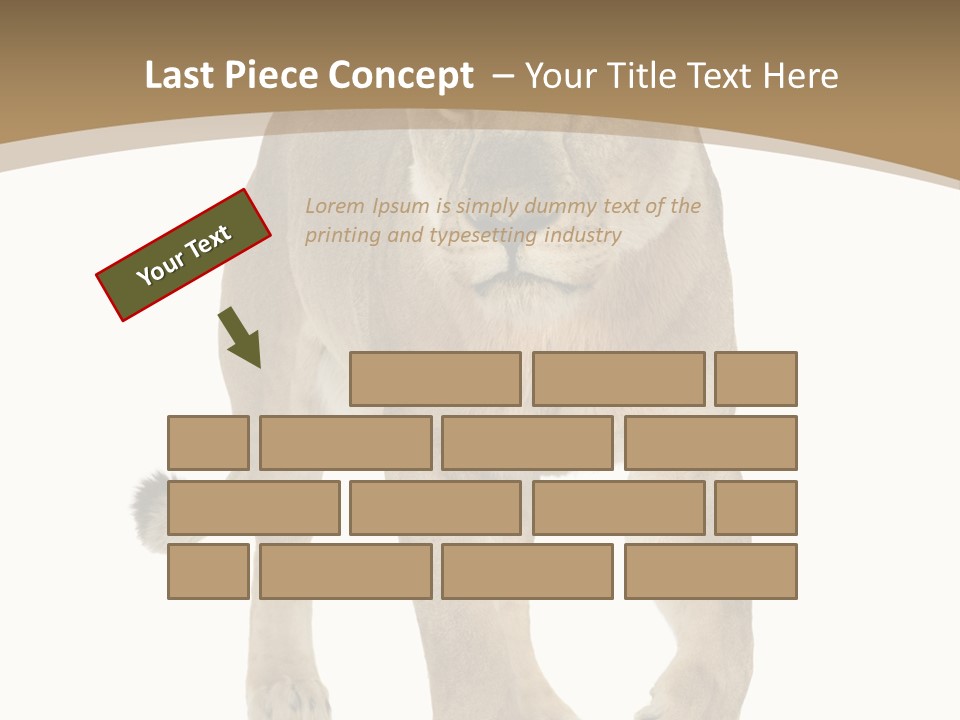 Panthera Leo Animals Animal PowerPoint Template