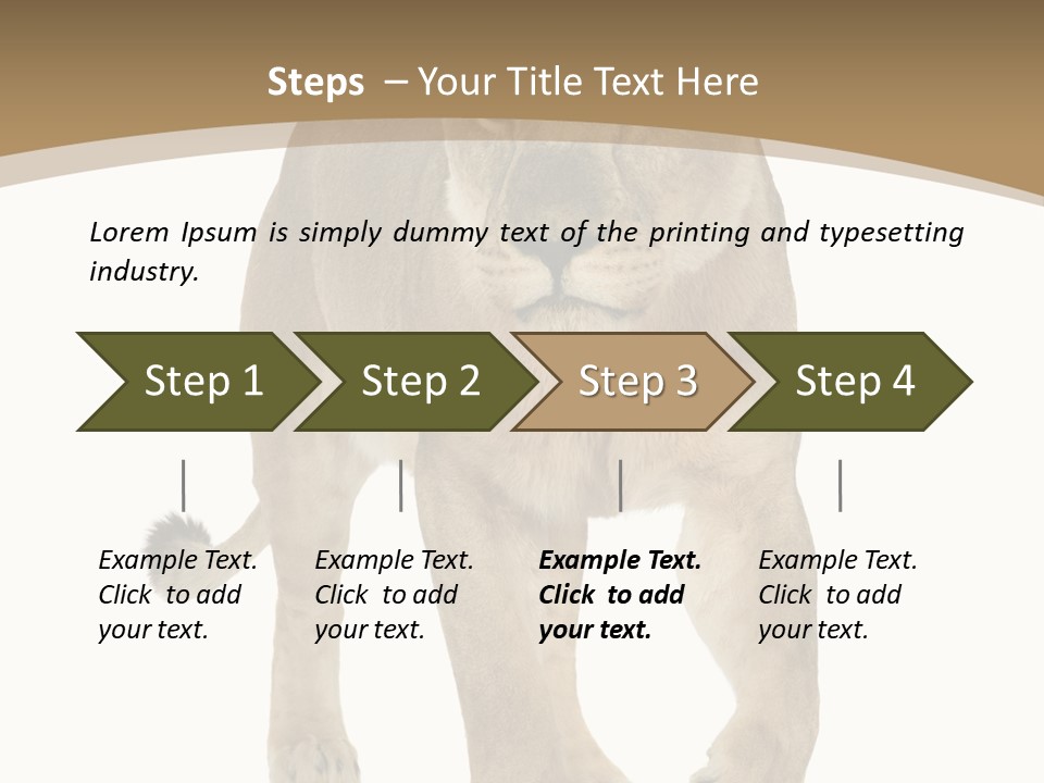 Panthera Leo Animals Animal PowerPoint Template